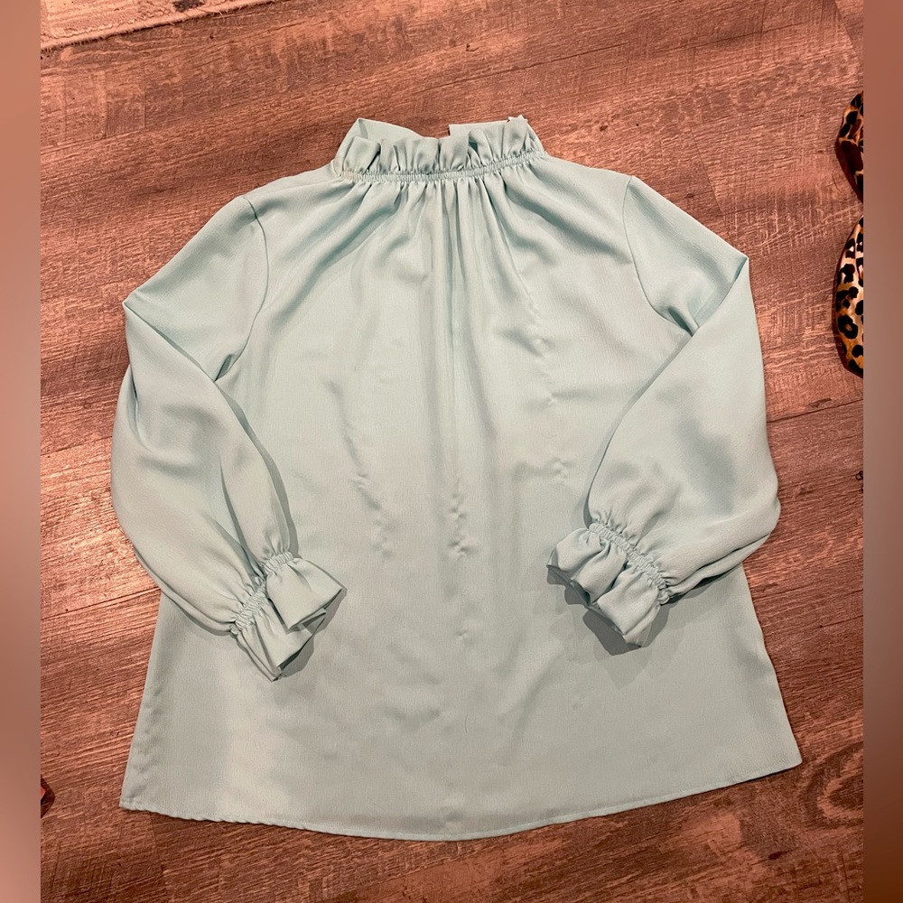 Mint green blouse